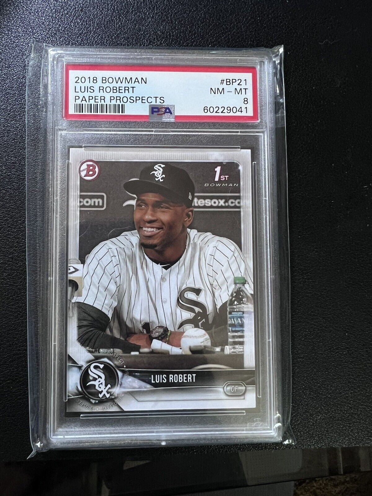 2018 Bowman Luis Robert Paper Prospects 1st Bowman Rookie #BP21 PSA 8 NM- Mint