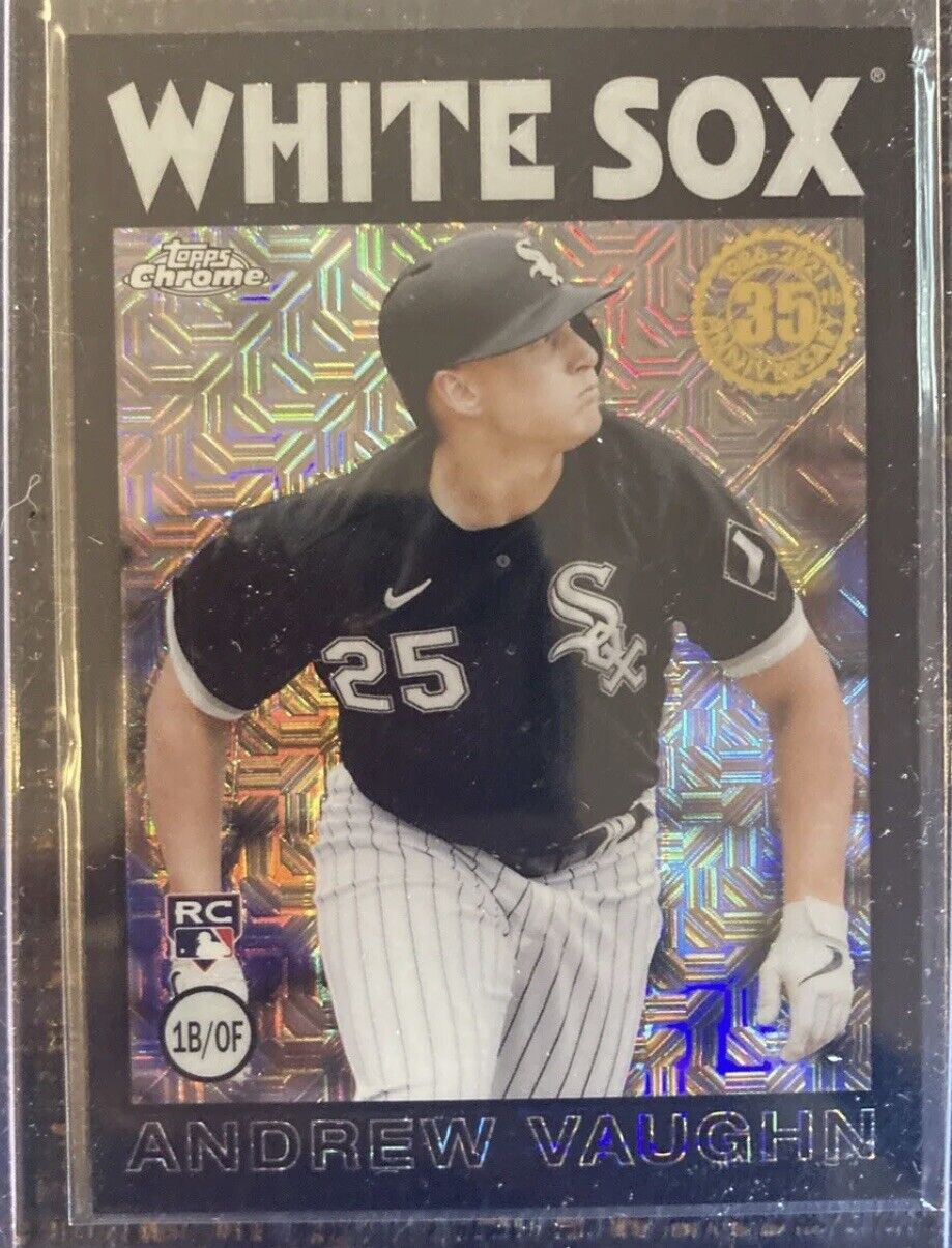 Andrew Vaughn 2021 Topps Update '86 Silver Pack Black RC #162/199 COLOR MATCH🍍