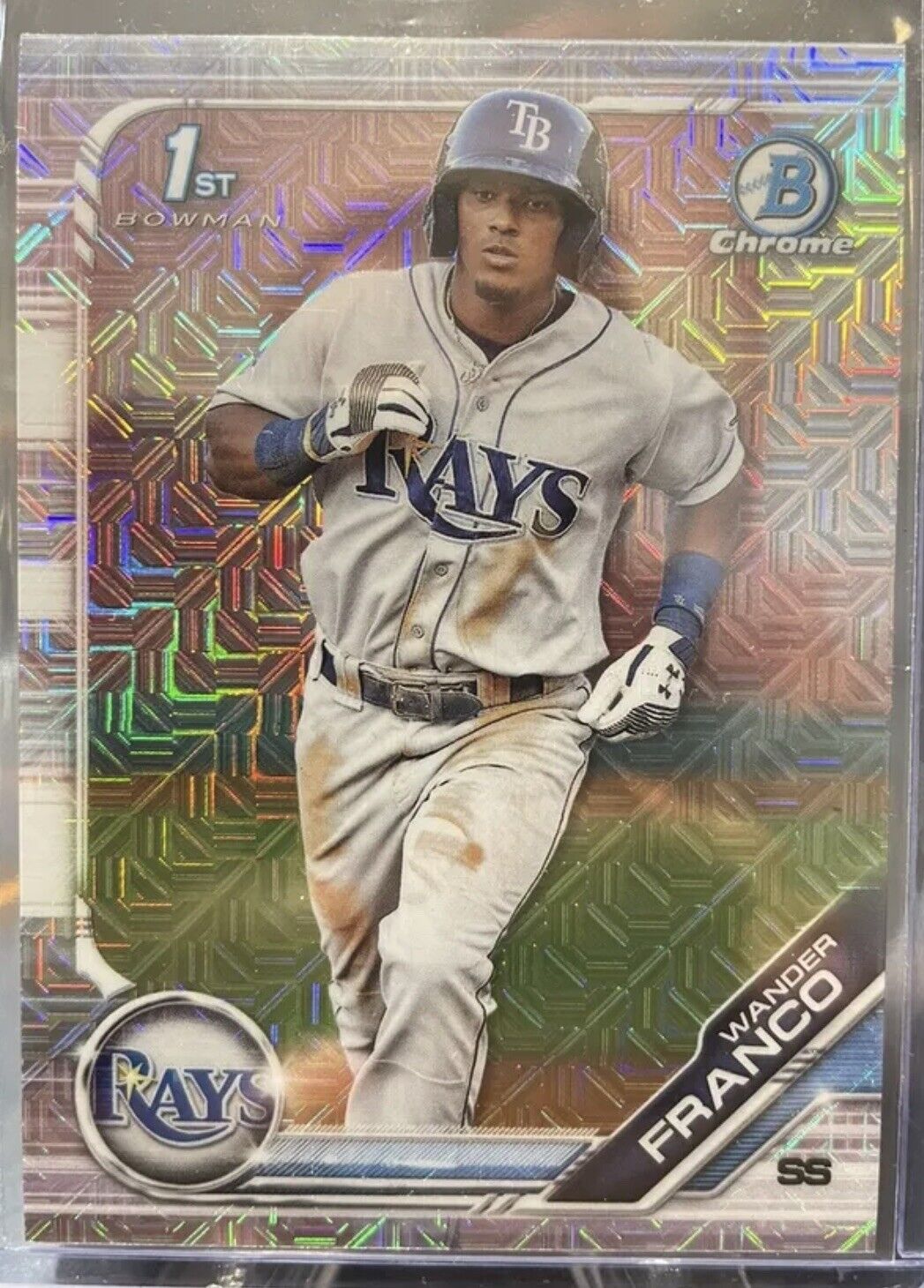 WANDER FRANCO 1st Bowman Chrome 2019 Mega Box MOJO REFRACTOR TB Rays BCP-100 QTY