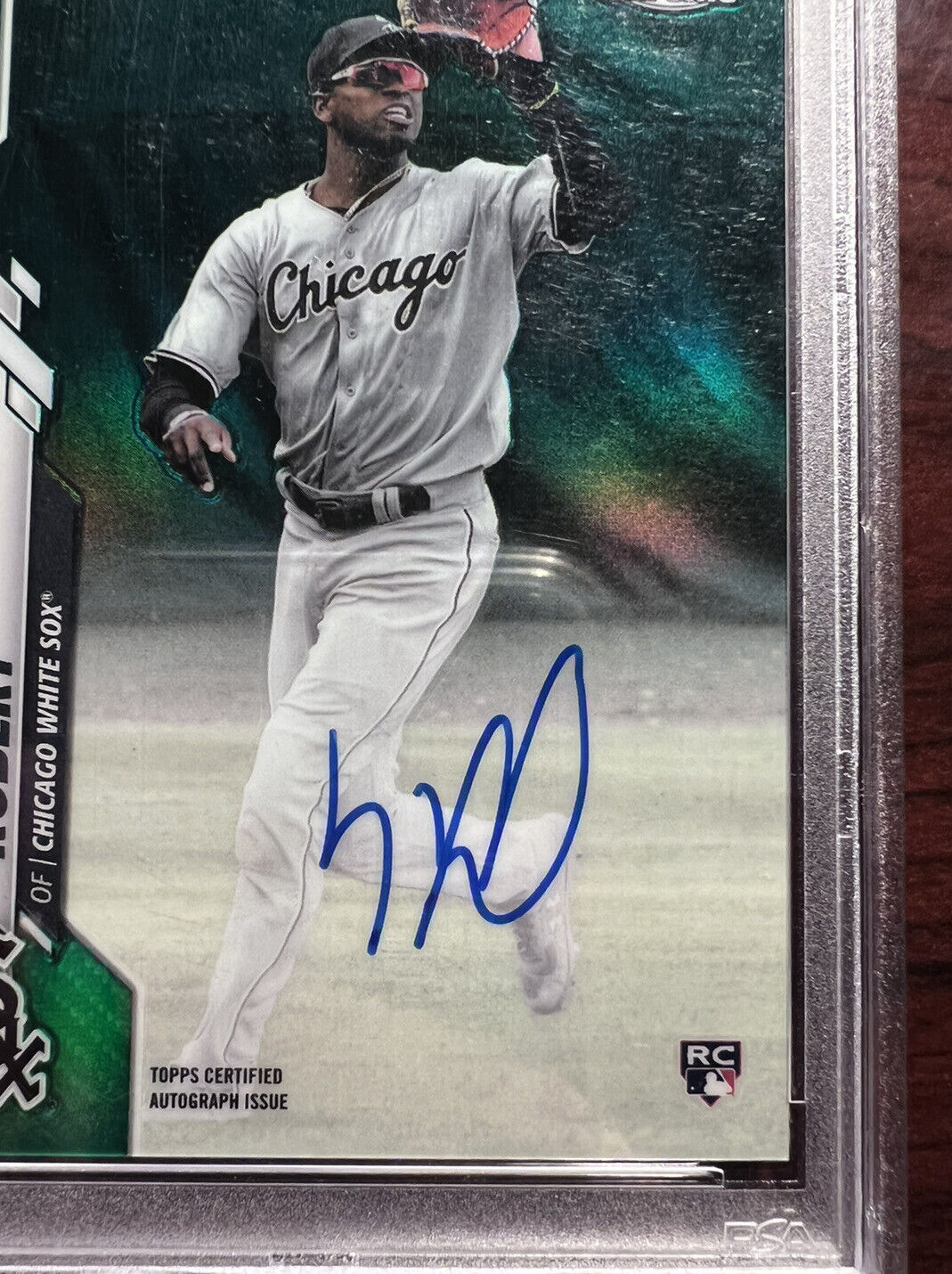 2020 Topps Chrome Green Refractor Auto Luis Robert Rookie 83/99 PSA 9 Mint