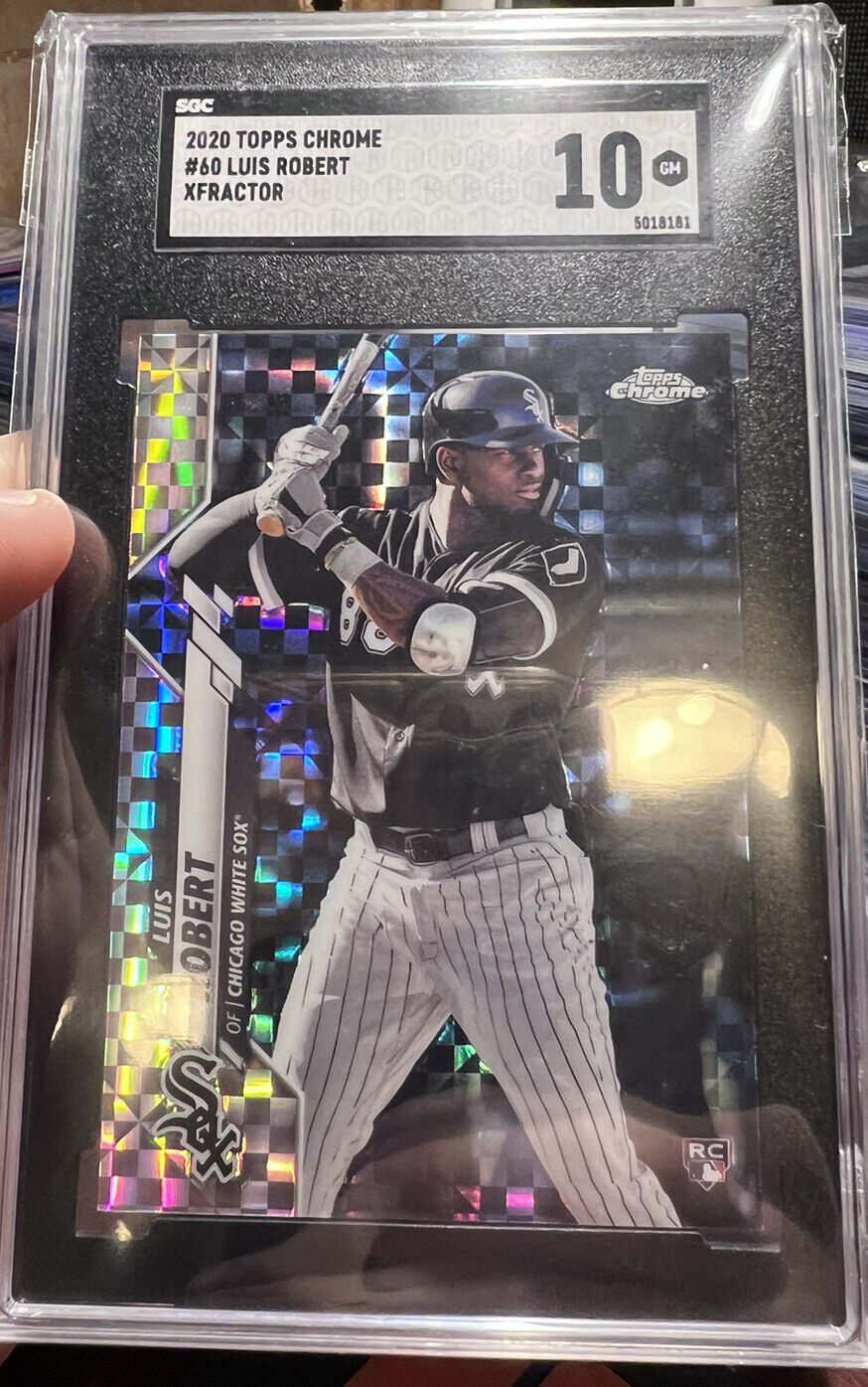 2020 Topps Chrome Luis Robert #60 X-Fractor RC Rookie Card SGC 10 GEM MINT CWS