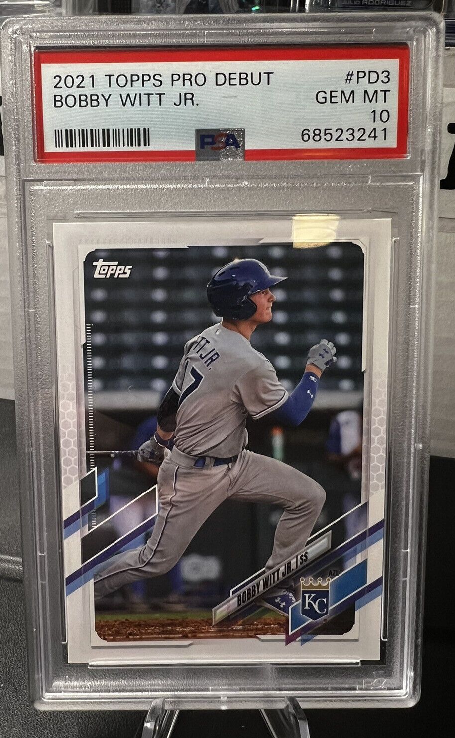2021 TOPPS PRO DEBUT BOBBY WITT JR ROYALS ROOKIE CARD SP RC PSA 10 GEM MINT #3