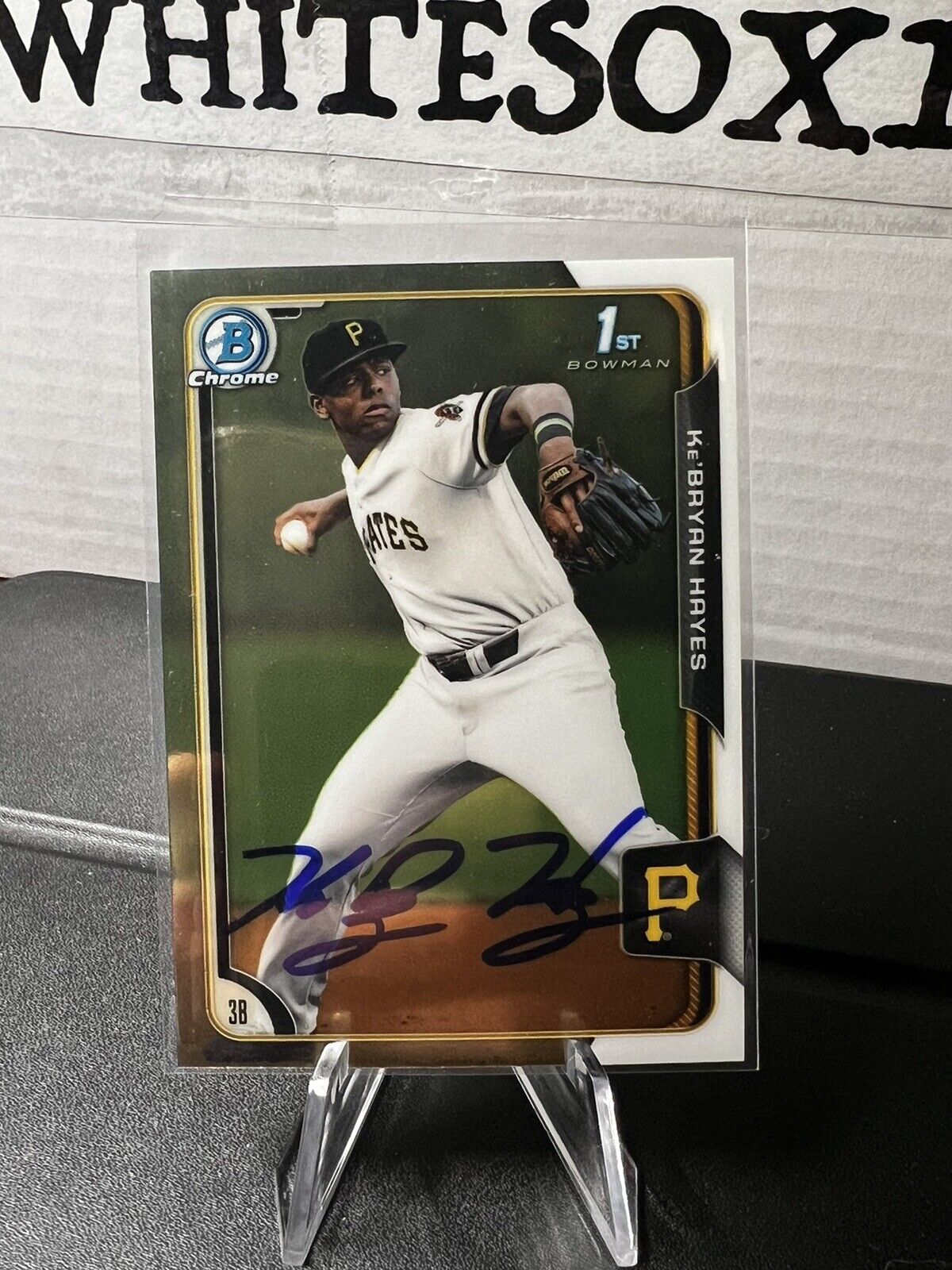 Ke’Bryan Hayes SIGNED 2015 1st Bowman Chrome RC Rookie Card #137 Auto Pirates