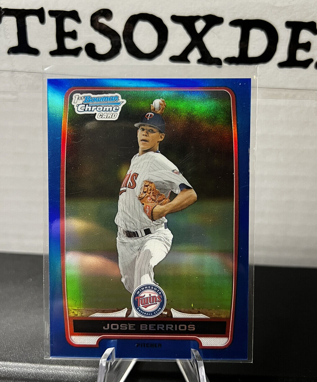 2012 1st Bowman Chrome Jose berrios/250 blue refractor RC Twins Blue Jays