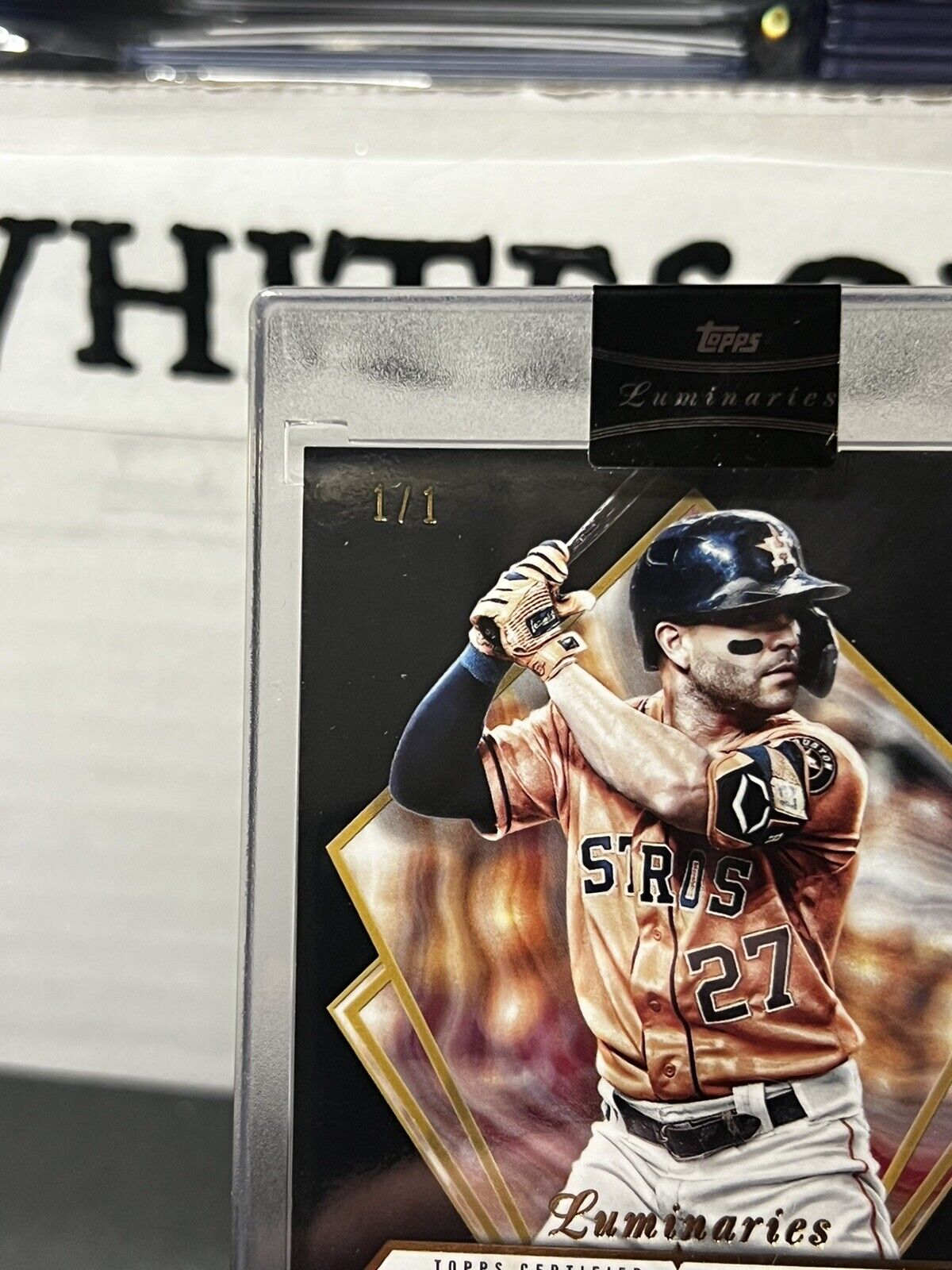 2022 Topps luminaries Jose Altuve 1/1 hit kings auto