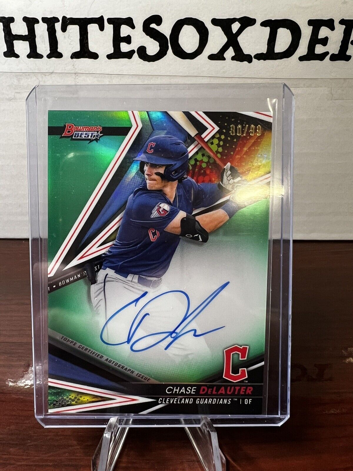 2022 bowmans best chase delauter /99 green auto