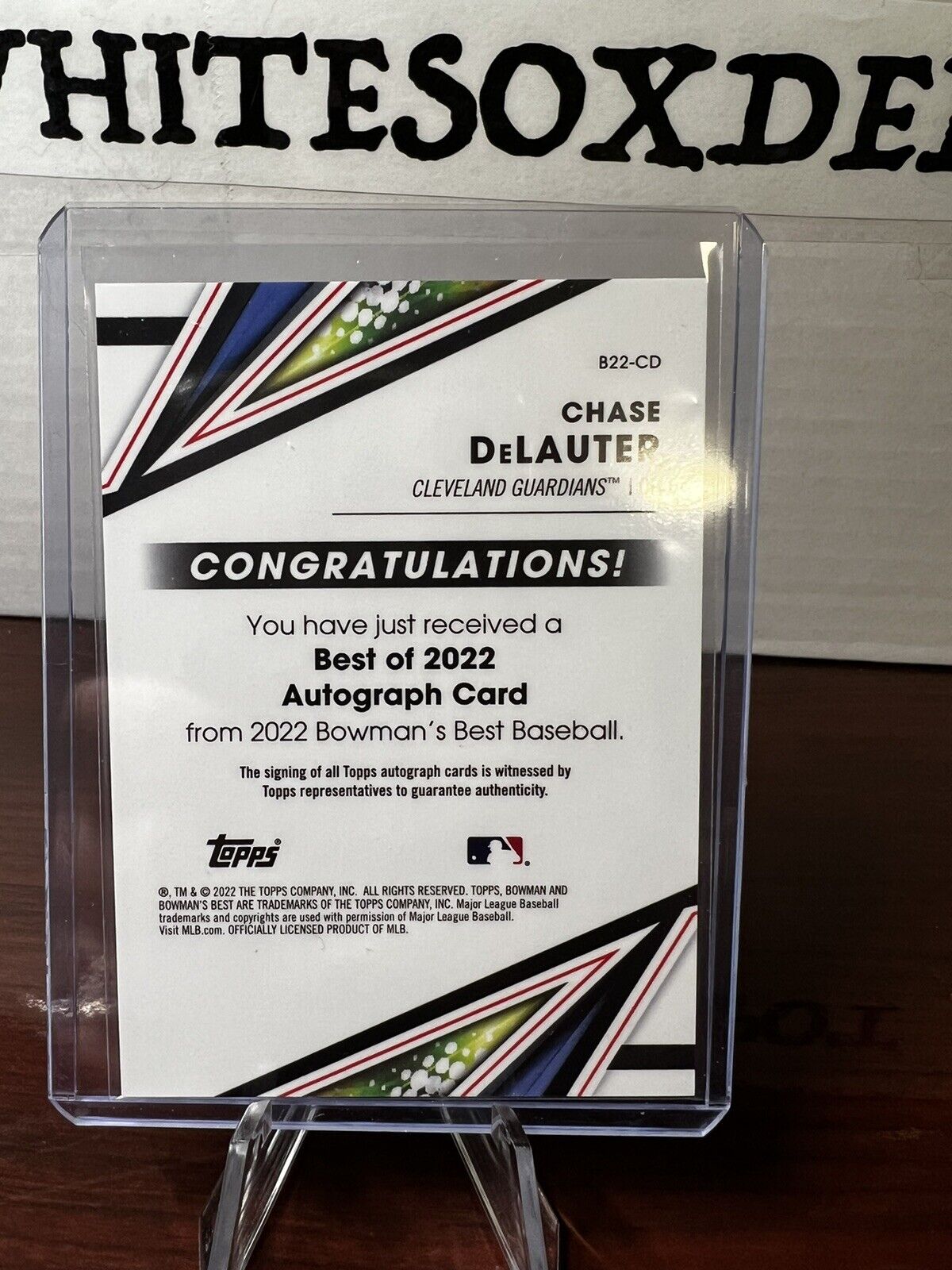 2022 bowmans best chase delauter /99 green auto
