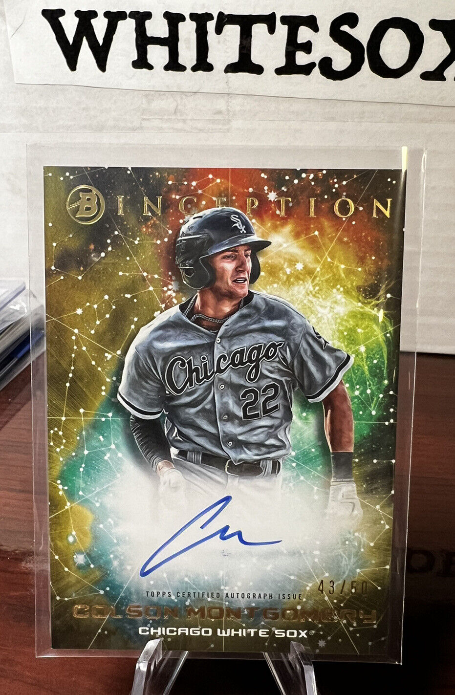 2022 Bowman Inception COLSON MONTGOMERY Auto GOLD Parallel /50 SP White Sox