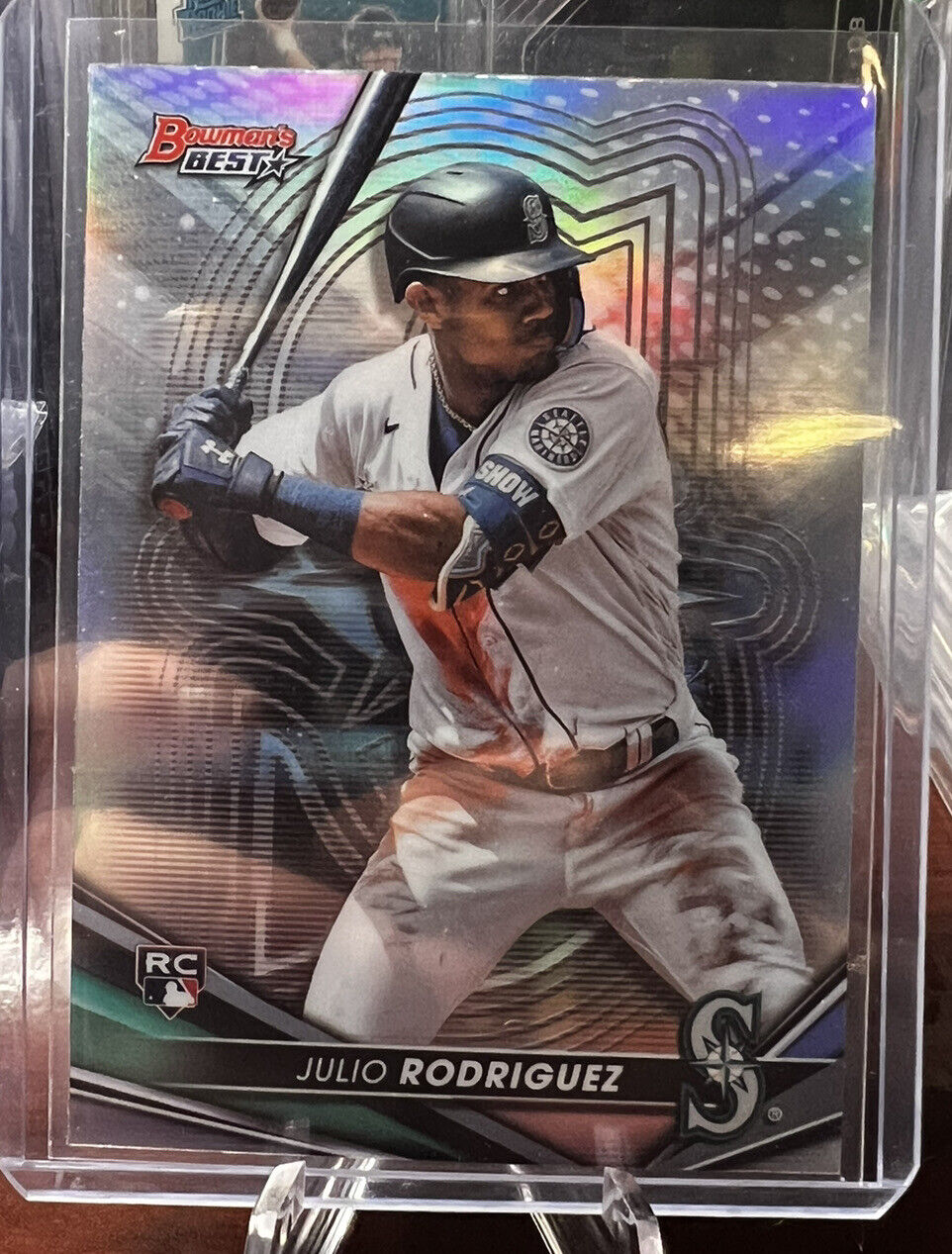 2022 Bowmans Best Julio Rodriguez Refractor Rookie RC Seattle Mariners