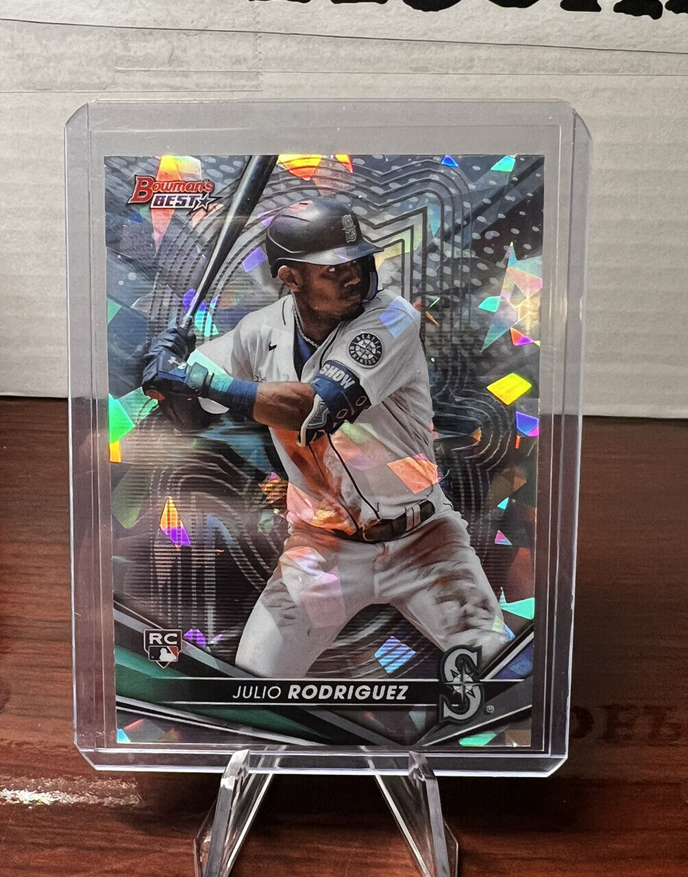 2022 Bowman's Best #23 Julio Rodriguez RC Rookie Atomic Refractor SP Mariners