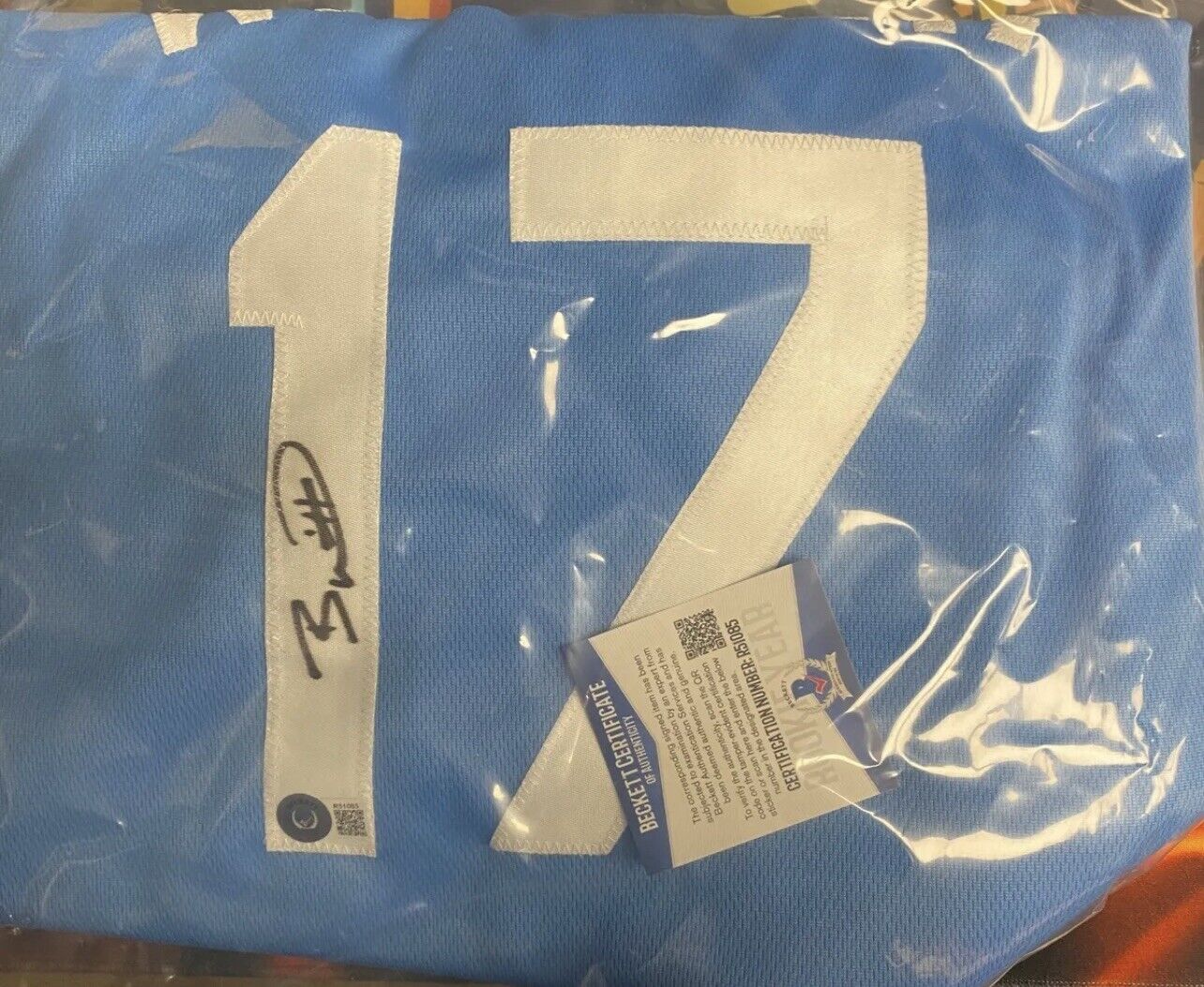 Full Sized Bobby Witt Jr. Autographed Jersey Beckett COA BAS Kansas City Royals