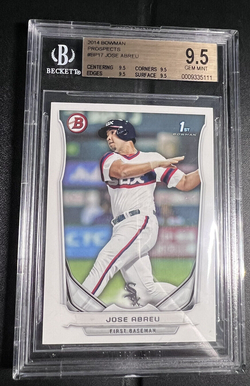 2014 Bowman Chrome Jose Abreu 1st Prospect #BCP17 BGS 9.5 GEM MINT