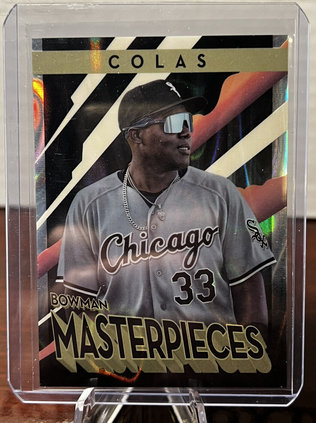 2022 Bowmans Best Oscar Colas #/50 lava bowman masterpieces insert White Sox