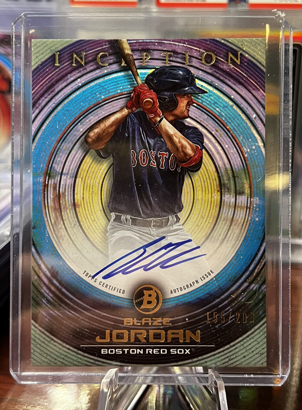 2022 Bowman Inception On Card Auto /200 #PA-BJ BLAZE JORDAN BOSTON RED SOX