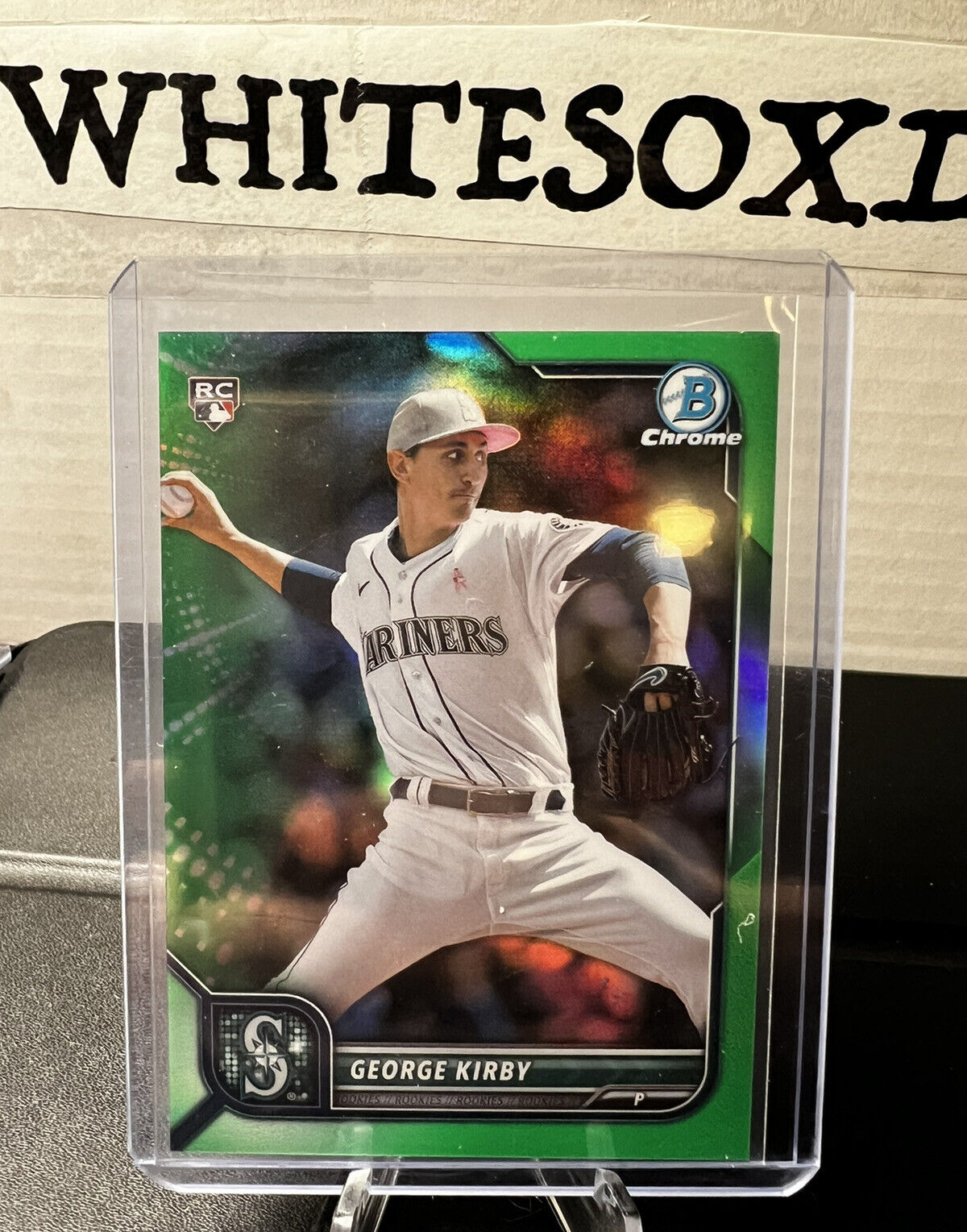 2022 Bowman Chrome George Kirby True Green Refractor RC Rookie #/99 Mariners