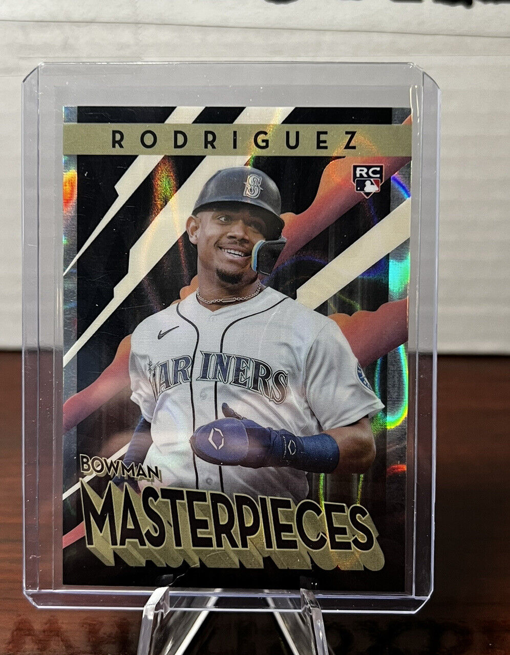 2022 Bowmans Best Julio Rodríguez Bowman Masterpieces /50 Lava Refractor Rookie