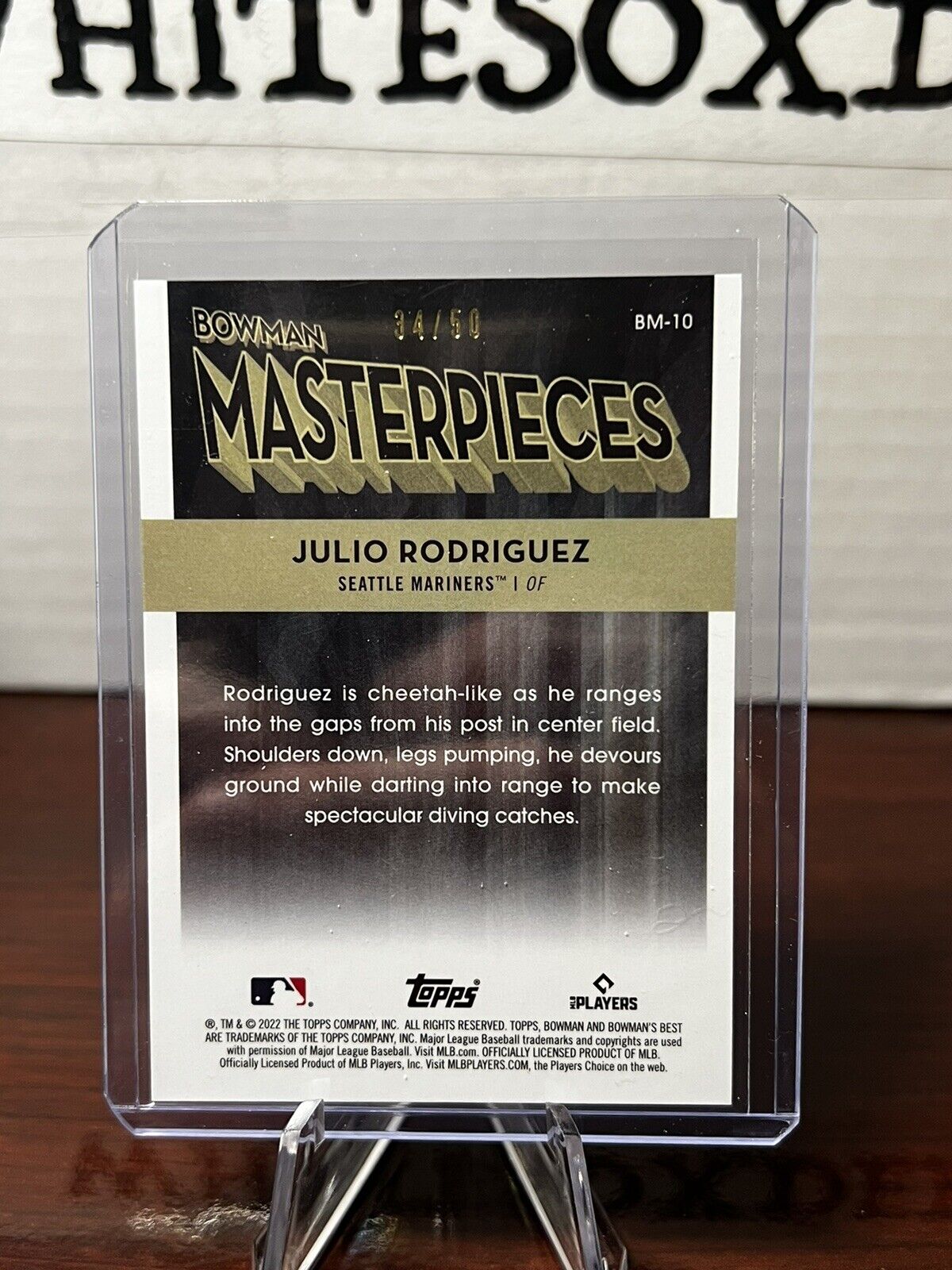 2022 Bowmans Best Julio Rodríguez Bowman Masterpieces /50 Lava Refractor Rookie