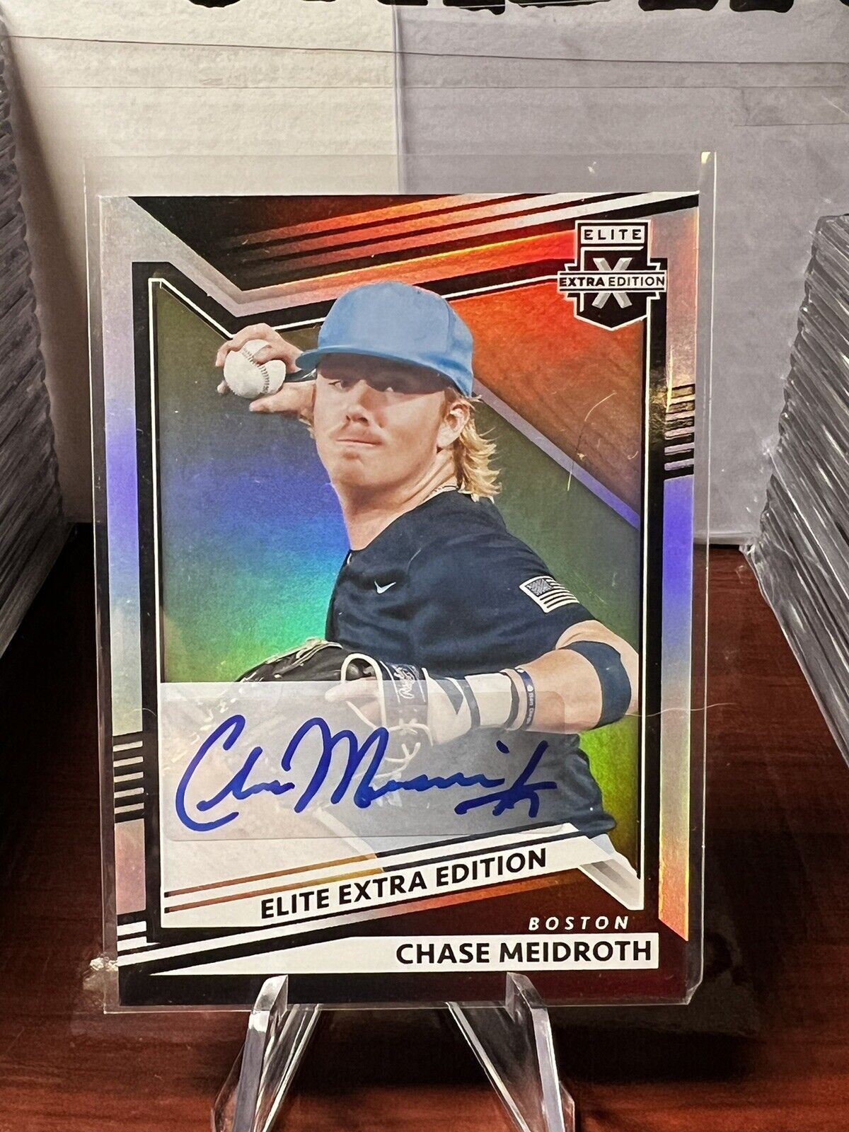 2022 Elite Extra Edition Auto #129 Chase Meidroth Boston Red Sox