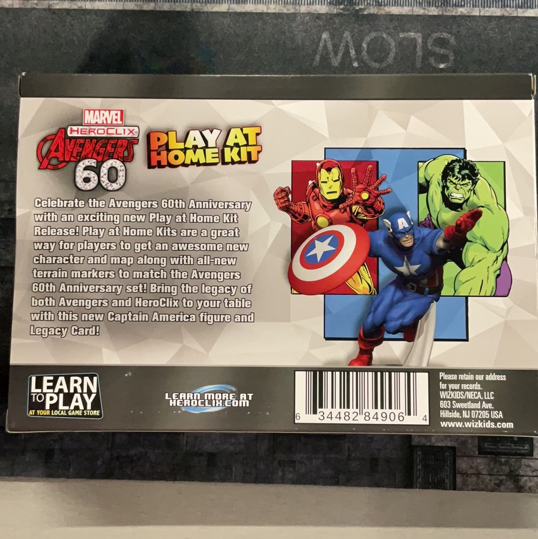 Marvel Heroclix Avengers 60th Anniversary Play at Home Kit, Captain America