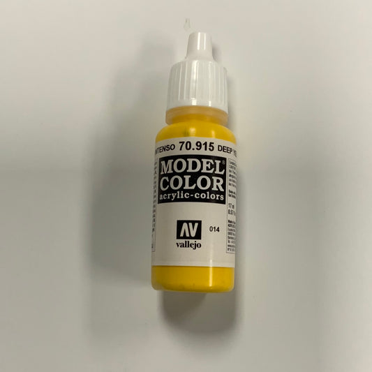 Vallejo model color acrylic colors 70.915, Deep Yellow