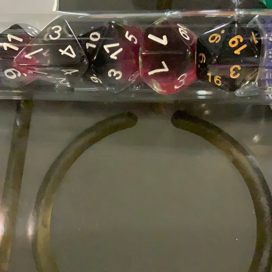 Sirius Dice Black Pink Set