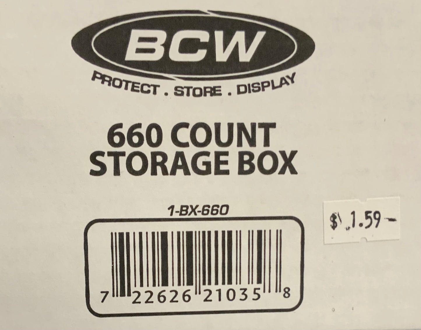 BCW 660 Count Storage Box