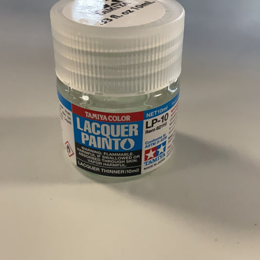 Tamiya color lacquer paint, lacquer thinner, LP- 10