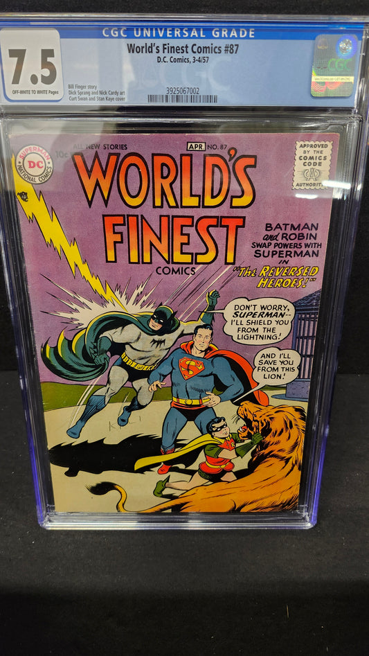 World's Finest Comics #87 CGC 7.5