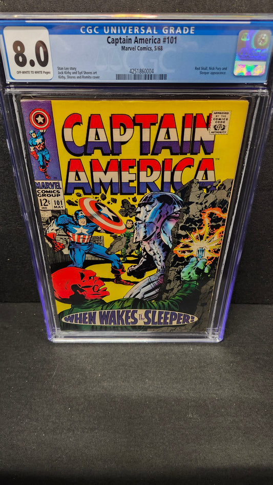 Captain America #101 CGC 8.0