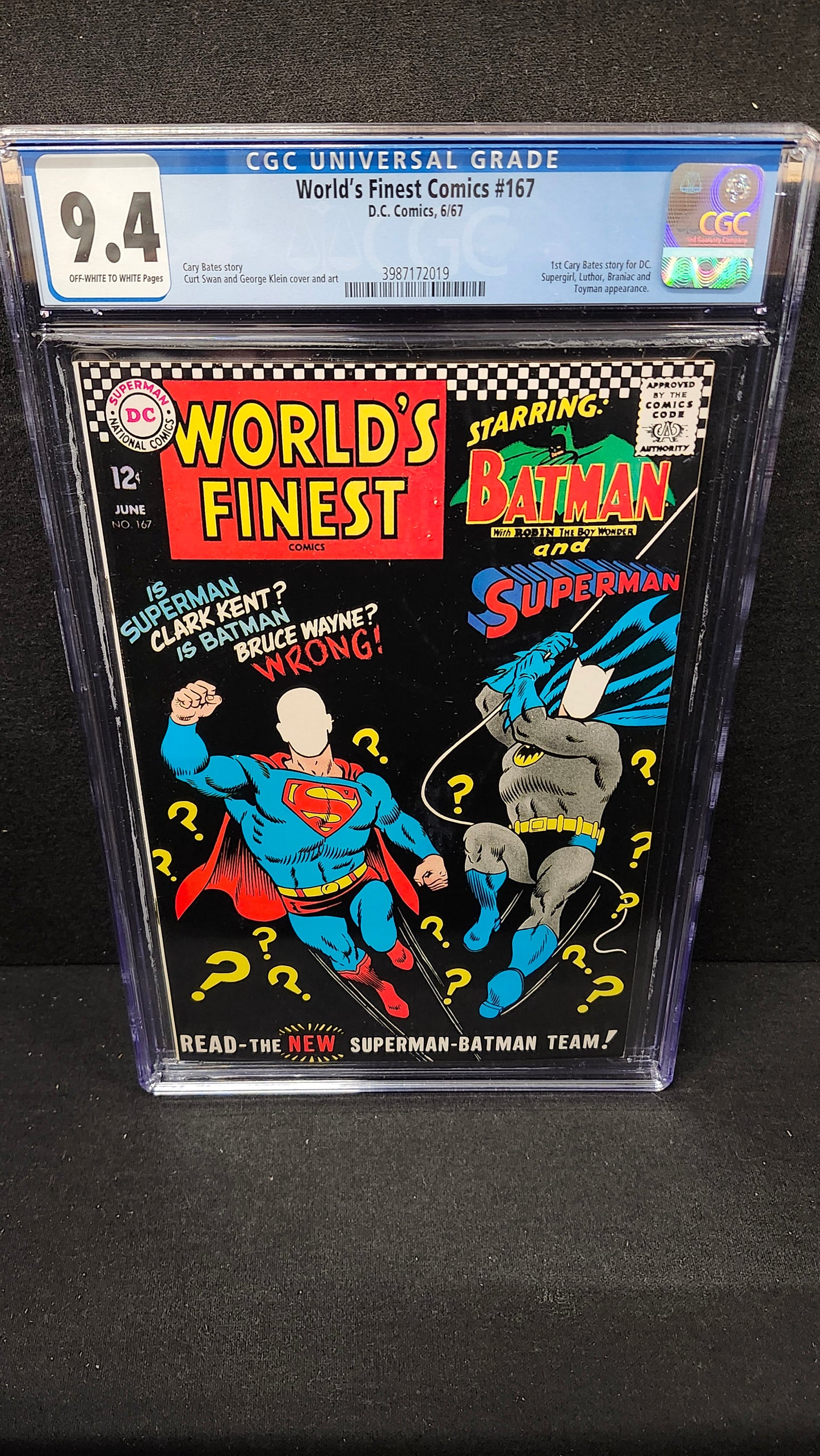 World's Finest Comics #167 CGC 9.4