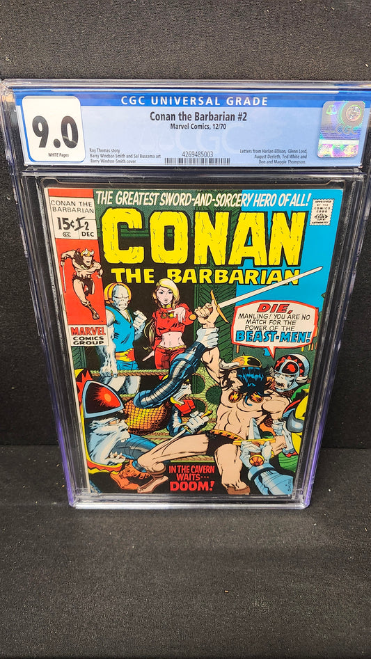 Conan the Barbarian #2 CGC 9.0