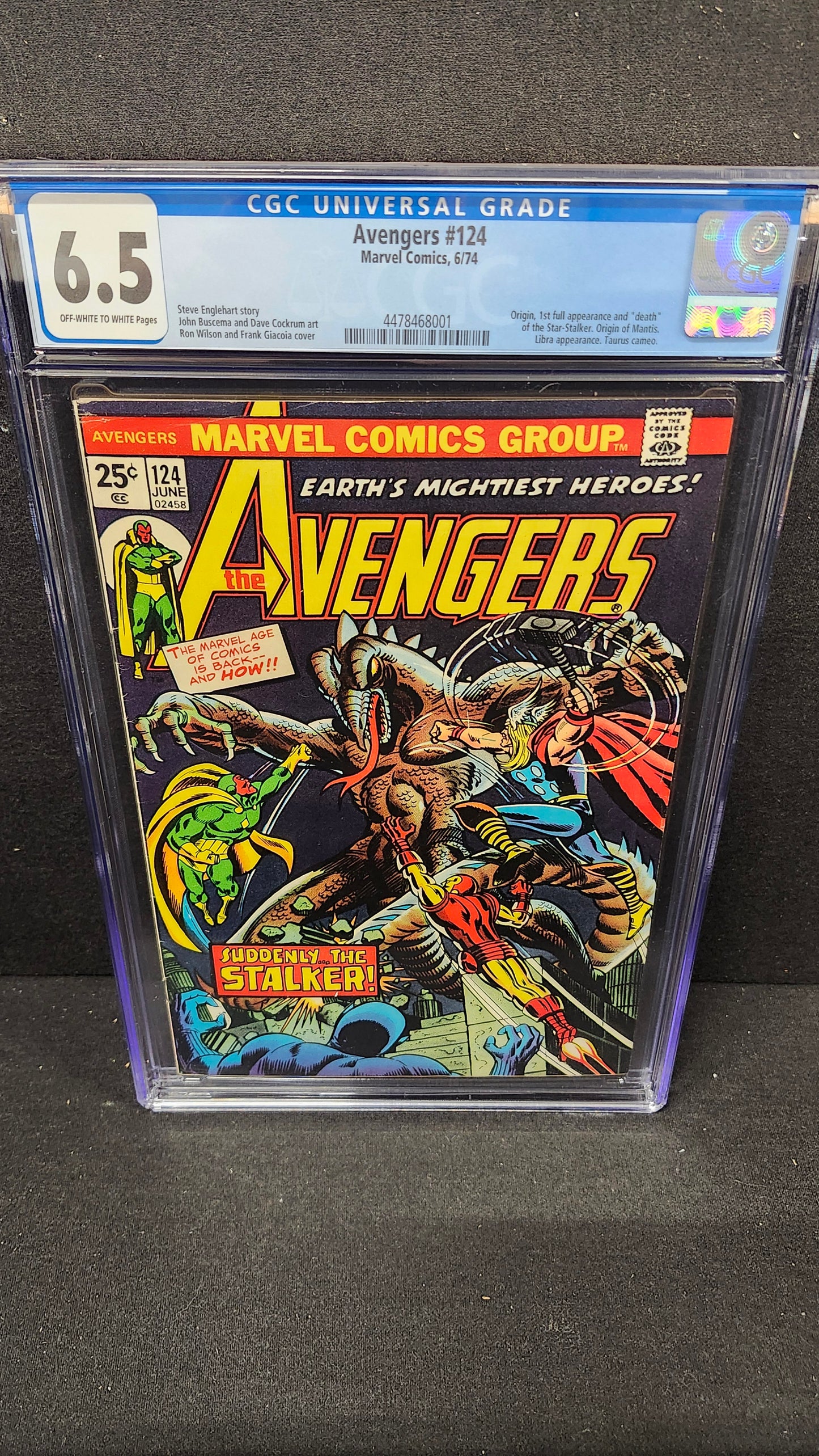 Avengers #124 CGC 6.5