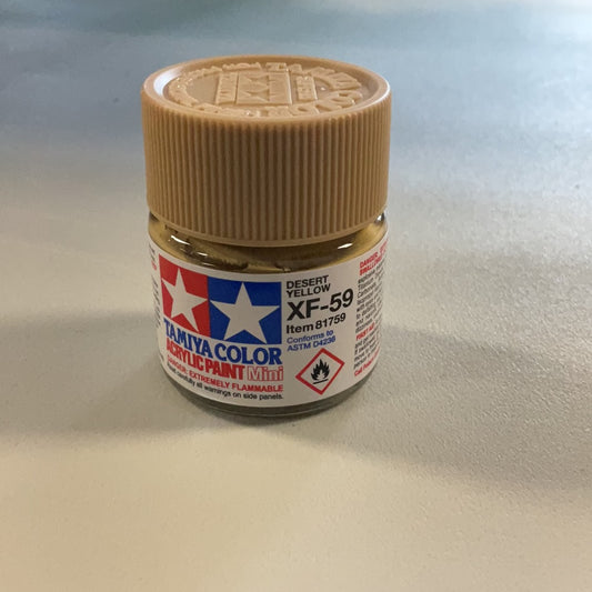 Tamiya color acrylic paint, Desert yellow, XF - 59