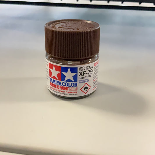 Tamiya color acrylic paint, Linoleum deck brown, XF- 79