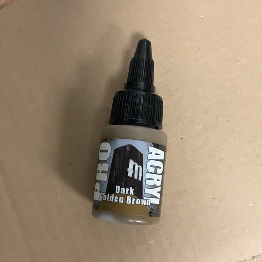 Pro Acryl paint, Dark Golden Brown, MPA-062