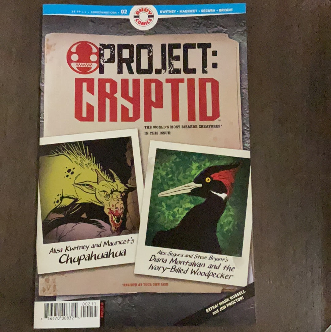 AHOY Comics issue 2, Project: Cryptid