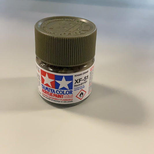 Tamiya color acrylic paint, Khaki Drab, XF - 51
