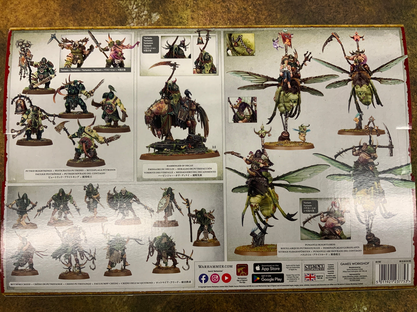 Warhammer Age Of Sigmar BattleForce Maggotkin Of Nurgle Shudderblight Cyst