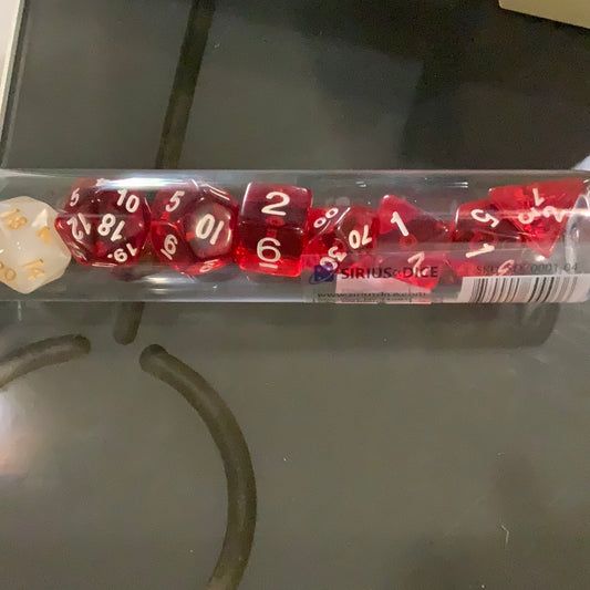 Sirius Dice Red Set