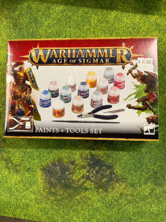 Warhammer Age Sigmar Paints+Tool set