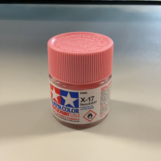 Tamiya color acrylic paint, Pink, X-17
