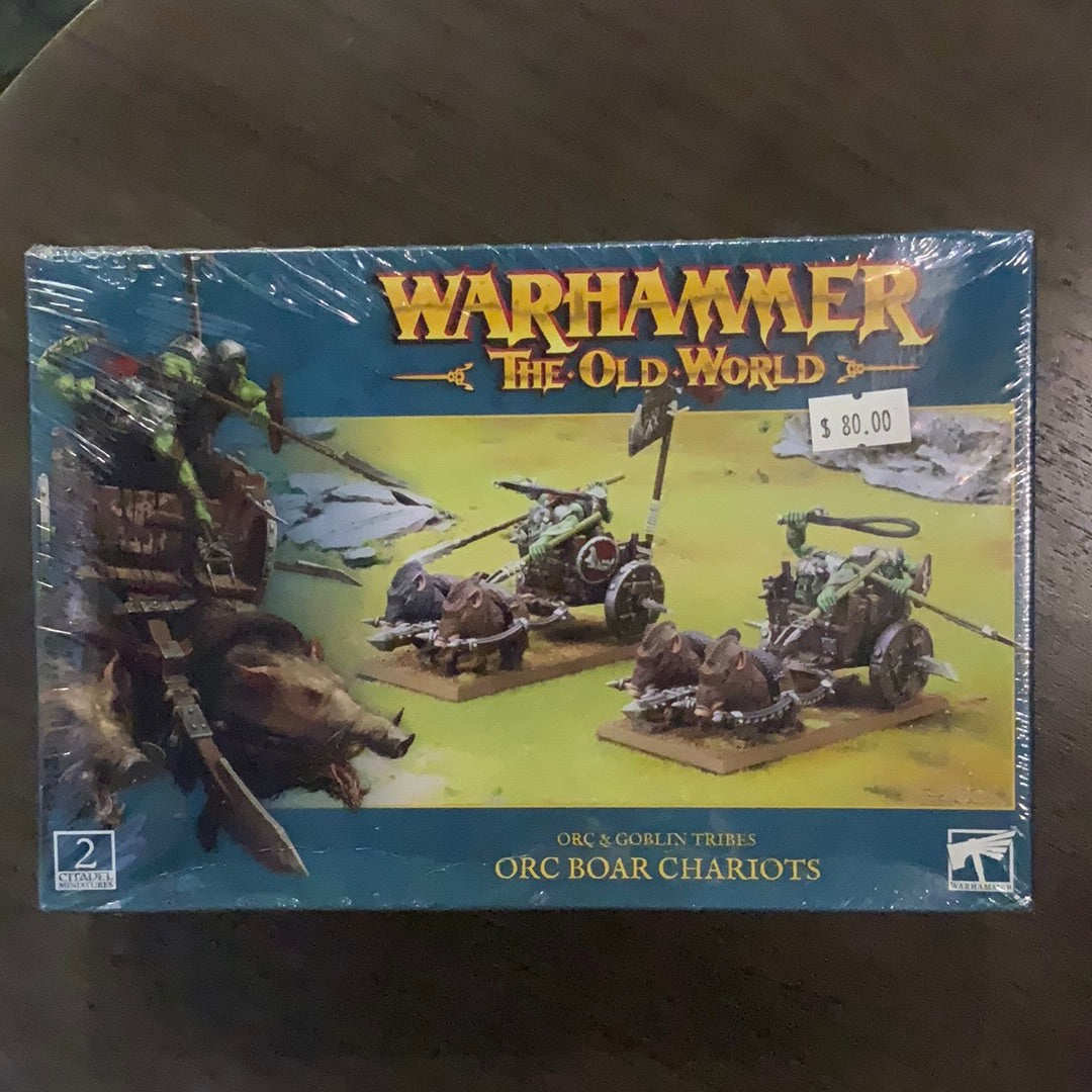 Warhammer The Old World Orc & Goblin Tribes Orc Boar Chariots