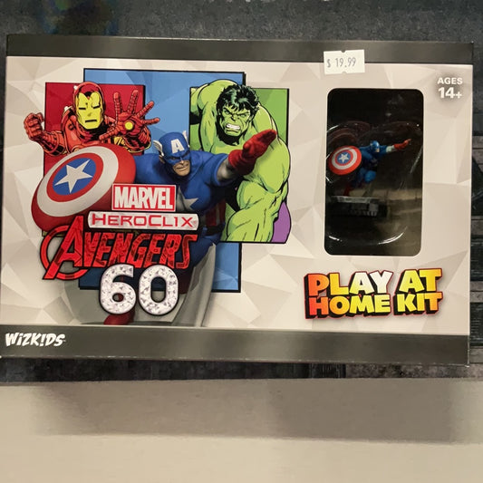 Marvel Heroclix Avengers 60th Anniversary Play at Home Kit, Captain America