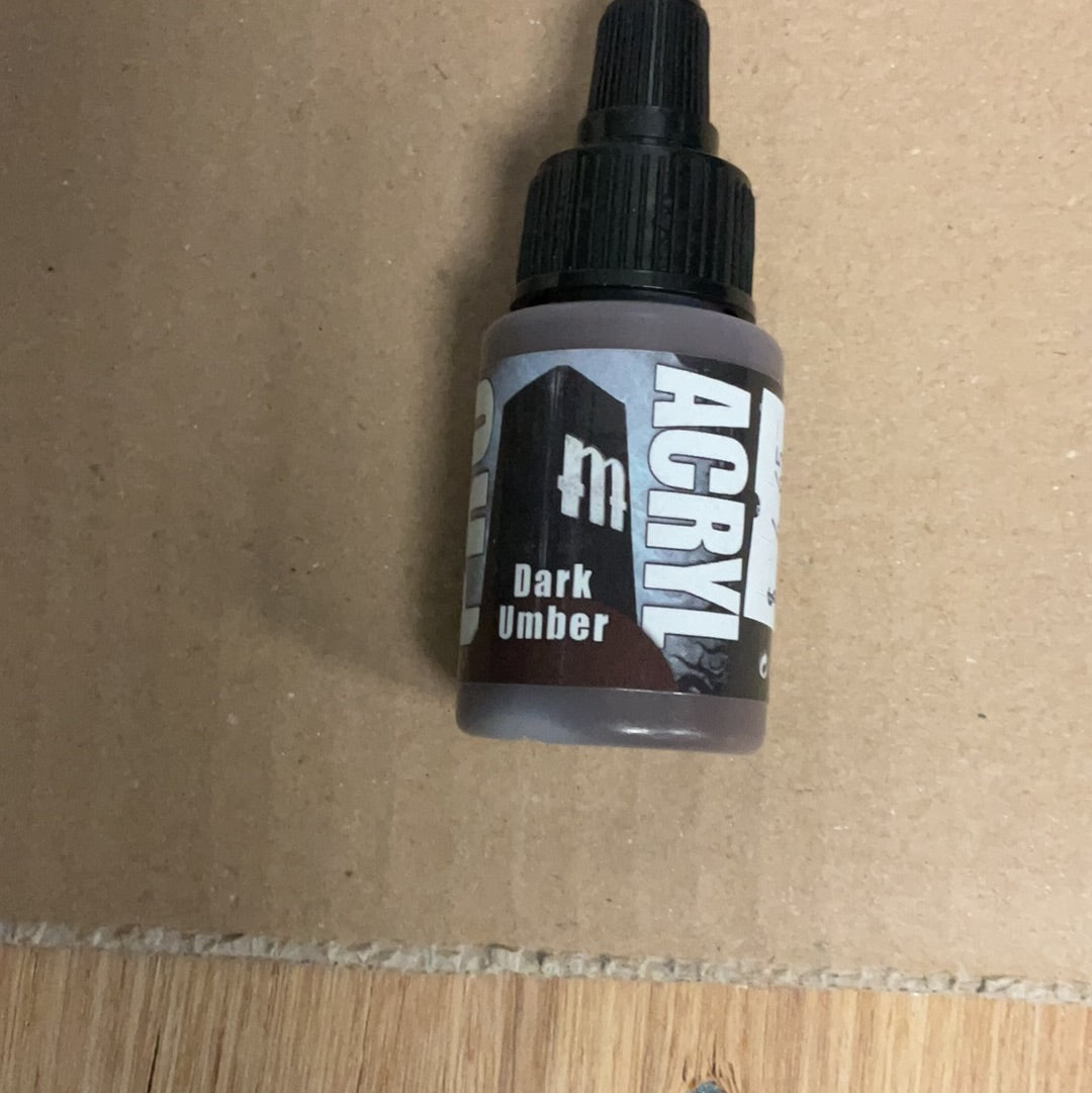 Pro Acrylic paint, Dark Umber, MPA-019