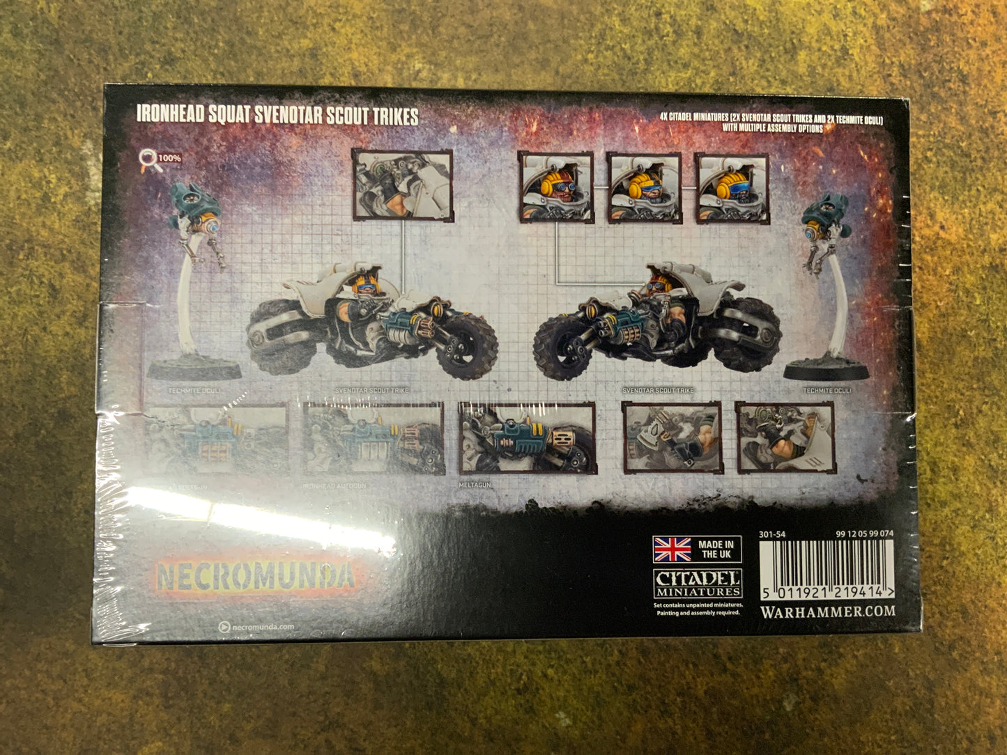 Necromunda Ironhead Squat Svenotar Scout Trikes