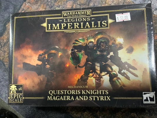 Warhammer Legions Imperialis Mechanicum Questoris knights Magaera And Styrix