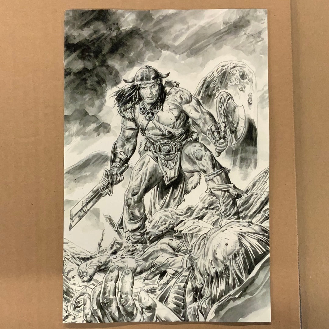 Conan The Barbarian B&W Ink Cover