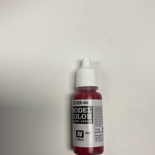 Vallejo model color acrylic colors 70.926 red