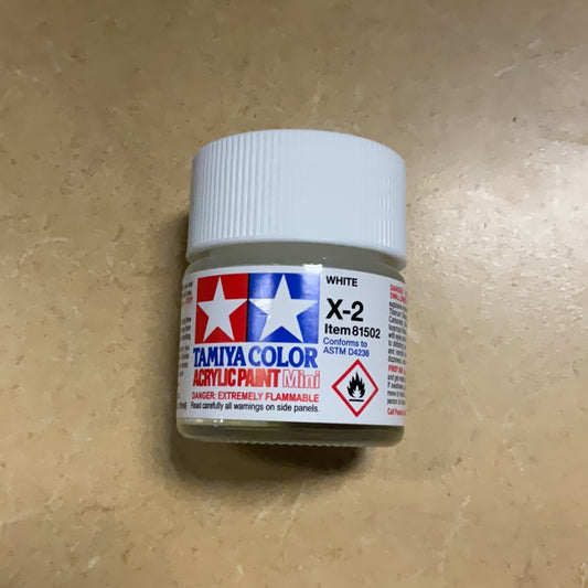 Tamiya color acrylic paint, White, X-2