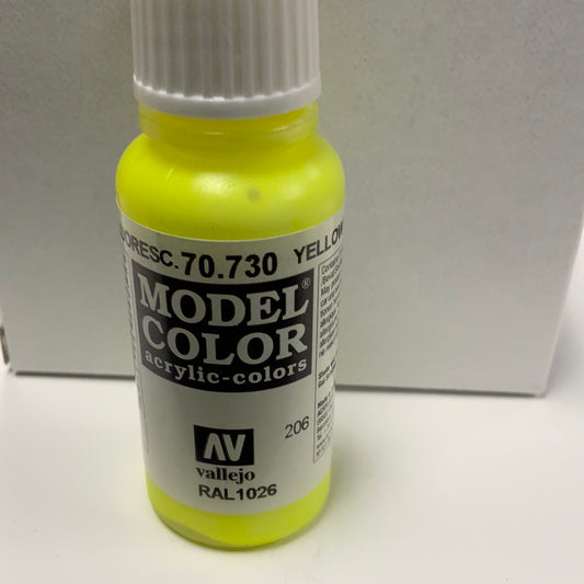 Vallejo model color acrylic colors 70.730 yellow fluorescent